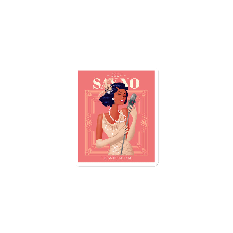 Art Deco Love Story | No Antisemitism | Die-Cut Magnet