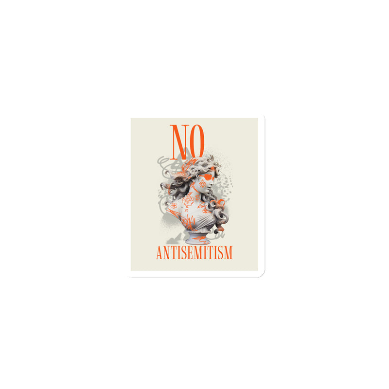 Graffiti Statue Anthem | No Antisemitism | Die-Cut Magnet