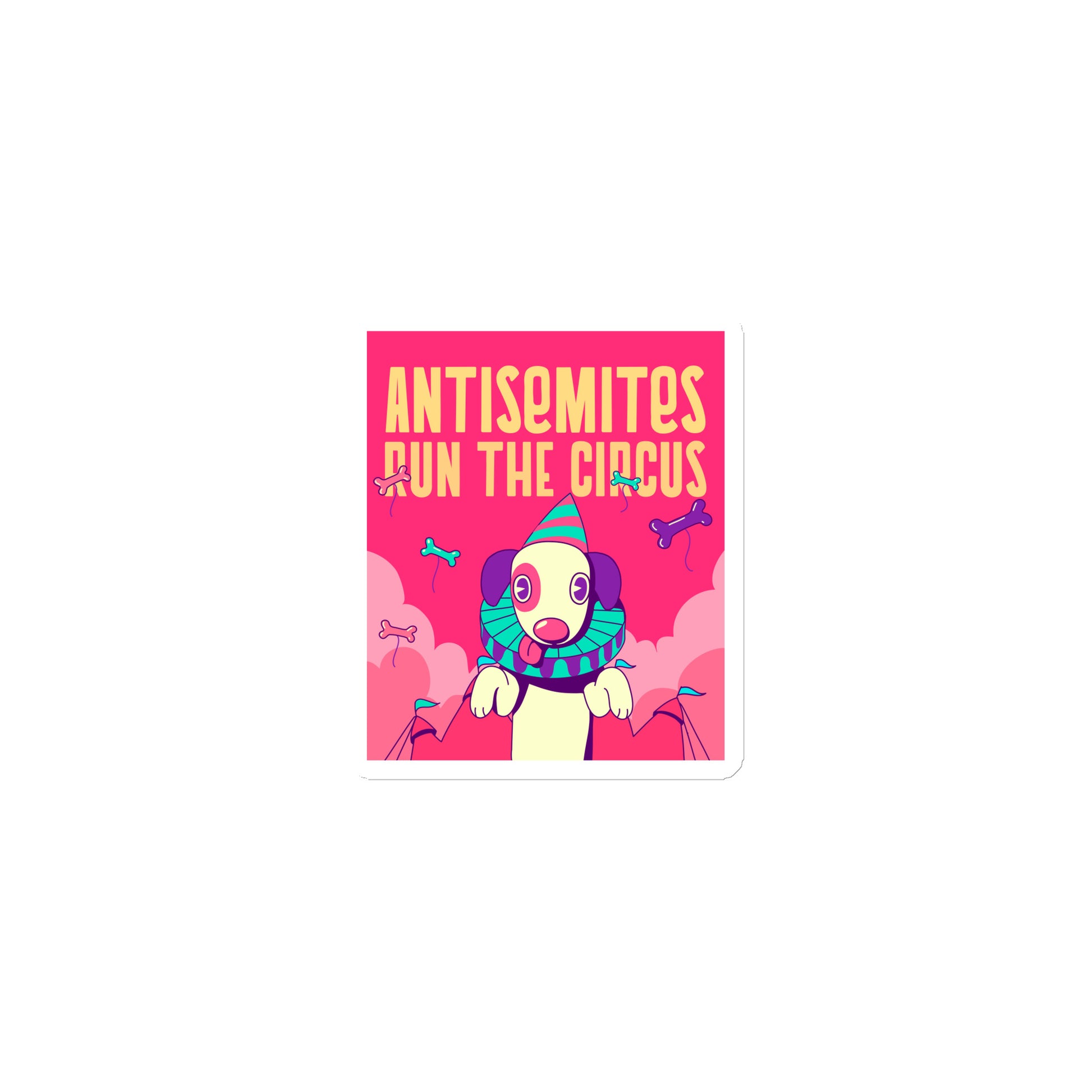 Antisemitic Clowns | Die-Cut Magnet