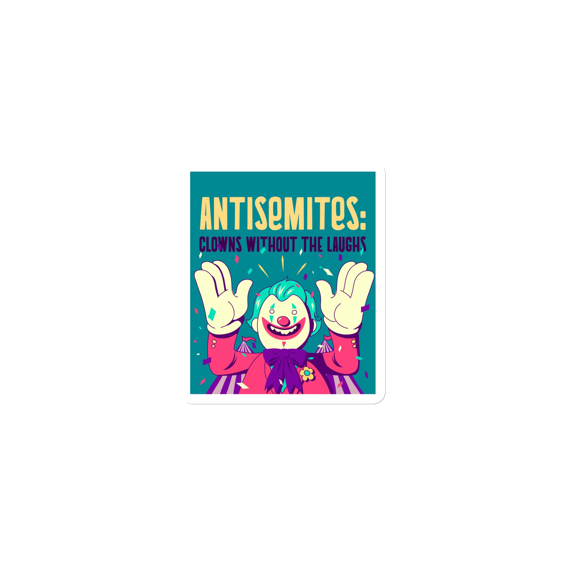 Antisemitic Clowns | Die-Cut Magnet
