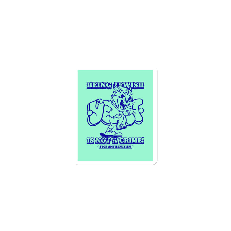 Streetart Graffiti Cartoon | Antisemitism | Die-Cut Magnet