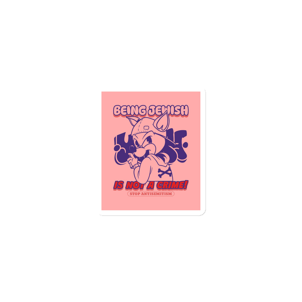 Streetart Graffiti Cartoon | Antisemitism | Die-Cut Magnet