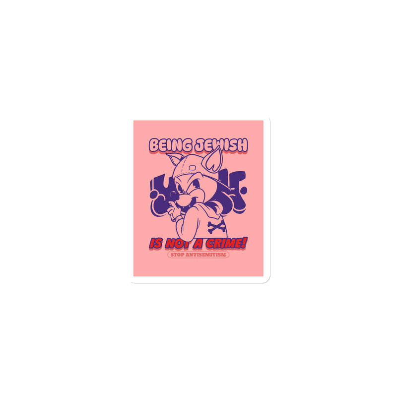 Streetart Graffiti Cartoon | Antisemitism | Die-Cut Magnet