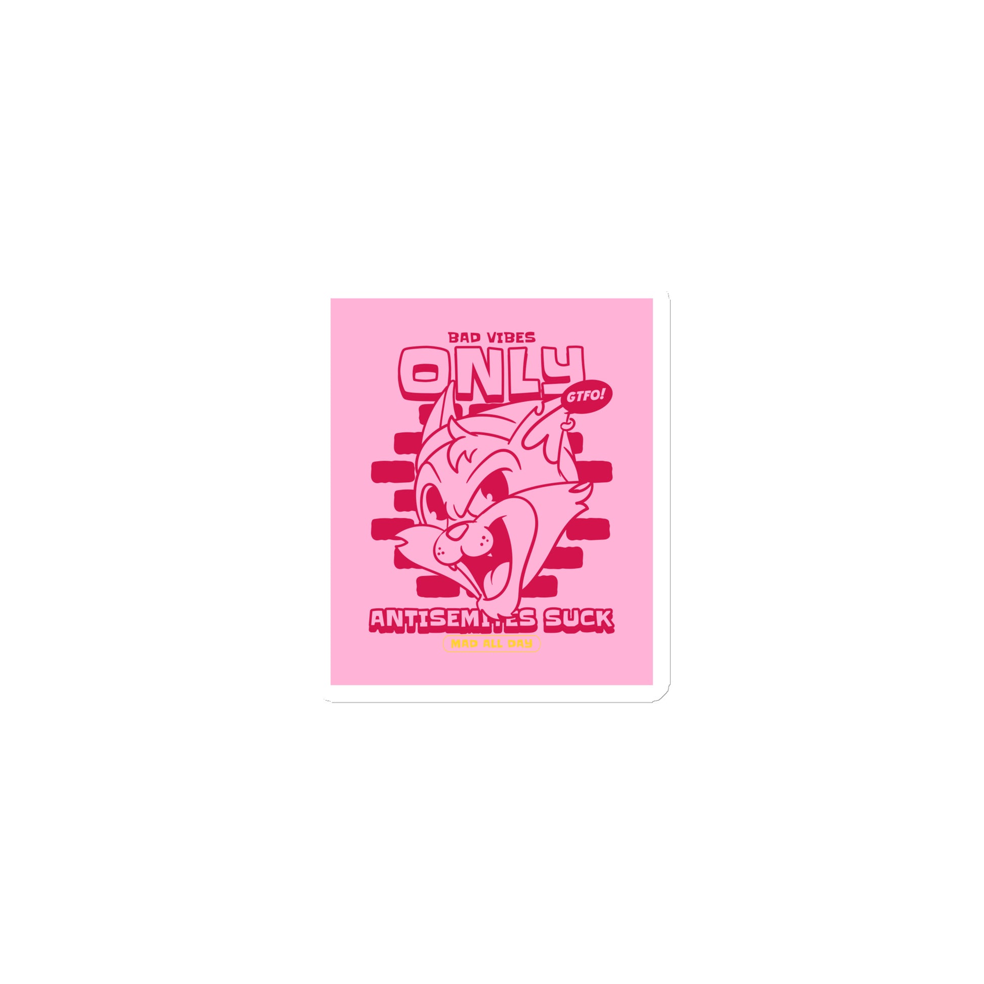 Streetart Graffiti Cartoon | Antisemitism | Die-Cut Magnet