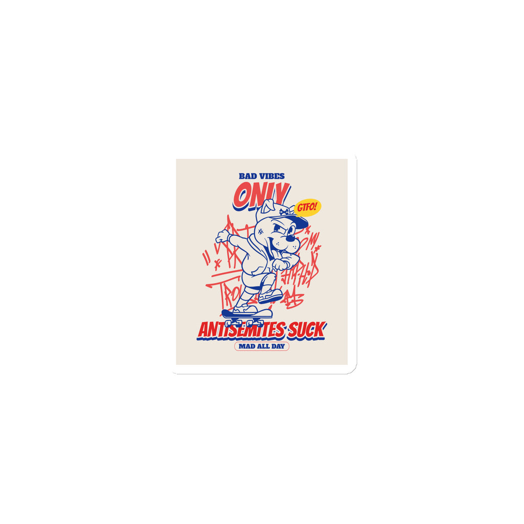 Streetart Graffiti Cartoon | Antisemitism | Die-Cut Magnet