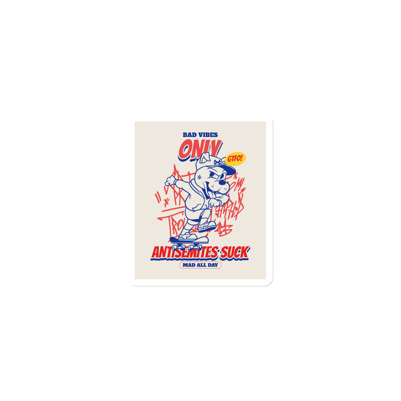 Streetart Graffiti Cartoon | Antisemitism | Die-Cut Magnet