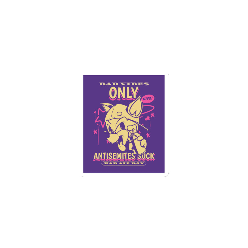 Streetart Graffiti Cartoon | Antisemitism | Die-Cut Magnet