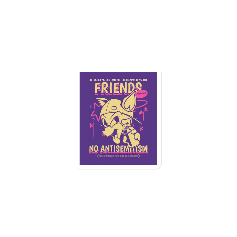 Streetart Graffiti Cartoon | Antisemitism | Die-Cut Magnet