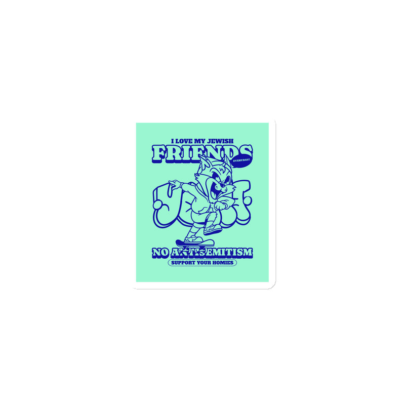 Streetart Graffiti Cartoon | Antisemitism | Die-Cut Magnet