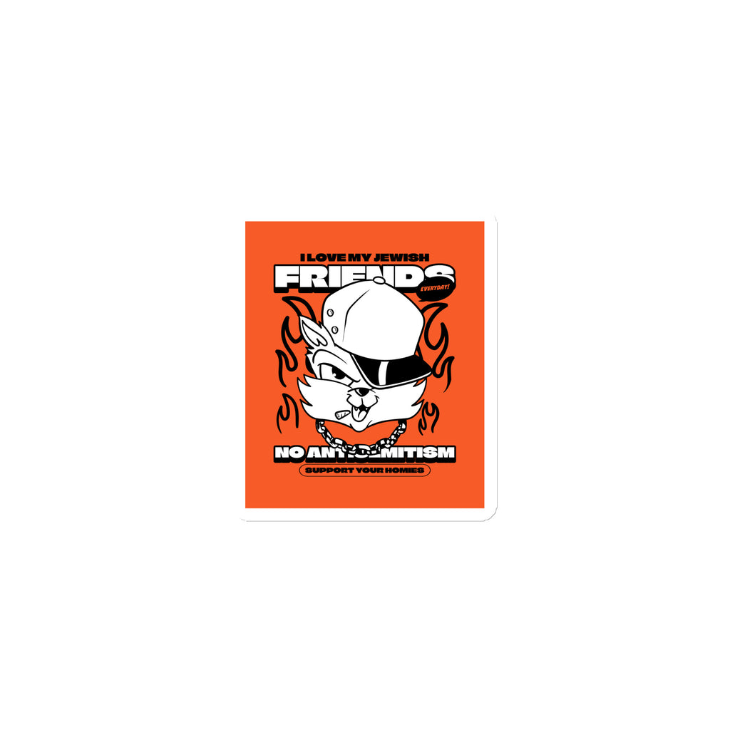 Streetart Graffiti Cartoon | Antisemitism | Die-Cut Magnet