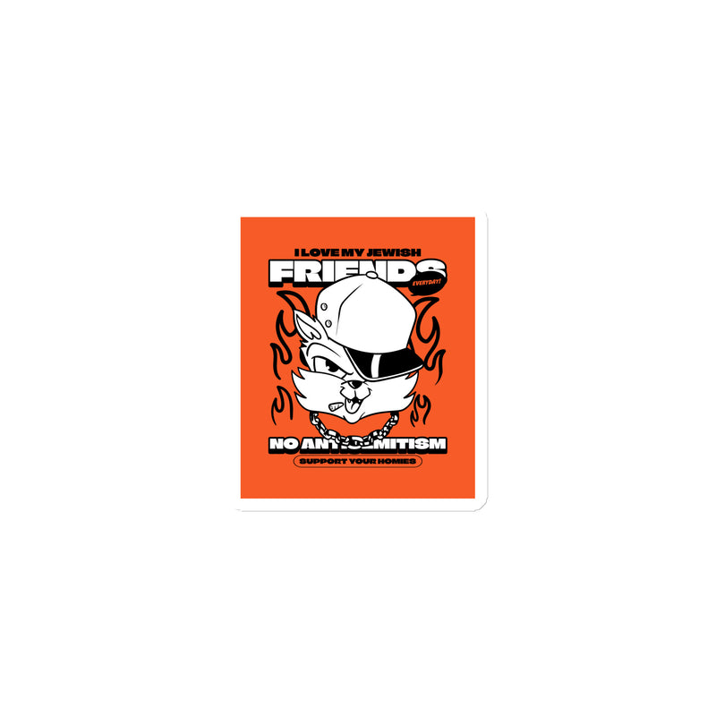 Streetart Graffiti Cartoon | Antisemitism | Die-Cut Magnet