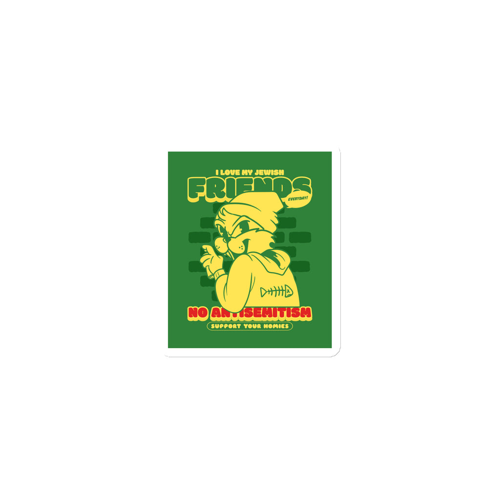 Streetart Graffiti Cartoon | Antisemitism | Die-Cut Magnet