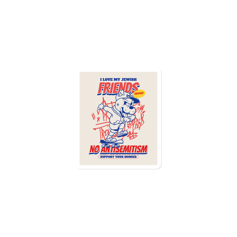 Streetart Graffiti Cartoon | Antisemitism | Die-Cut Magnet