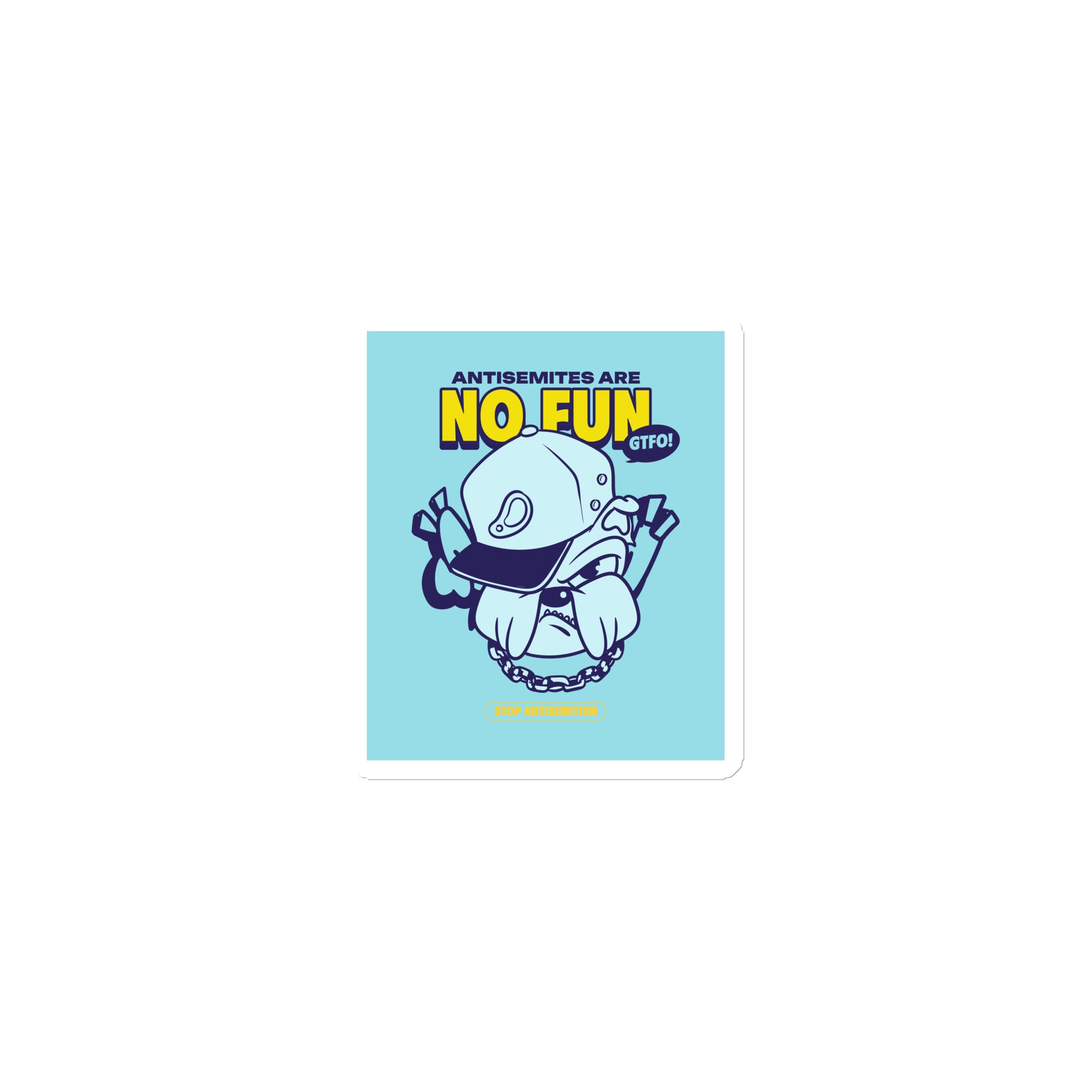 Streetart Graffiti Cartoon | Antisemitism | Die-Cut Magnet
