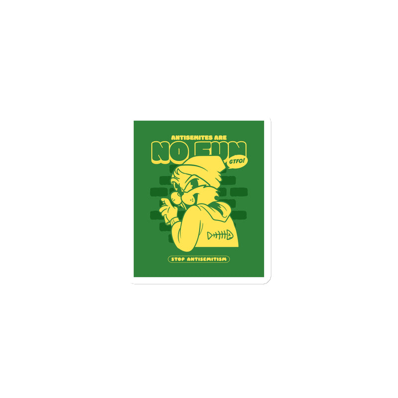Streetart Graffiti Cartoon | Antisemitism | Die-Cut Magnet