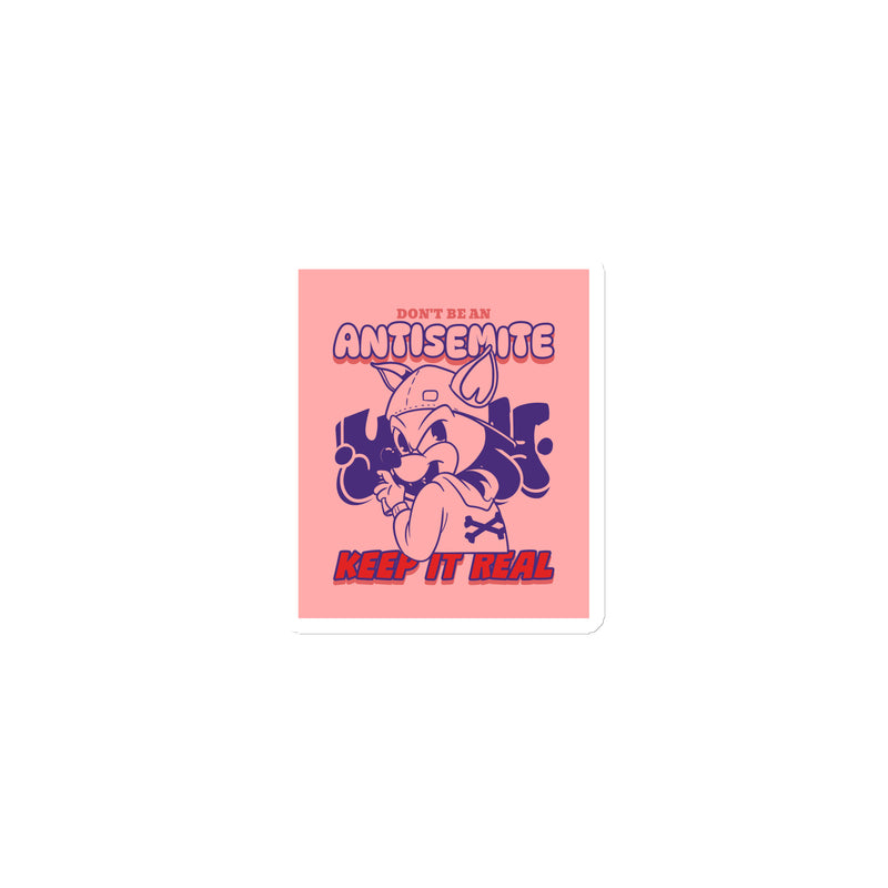 Streetart Graffiti Cartoon | Antisemitism | Die-Cut Magnet