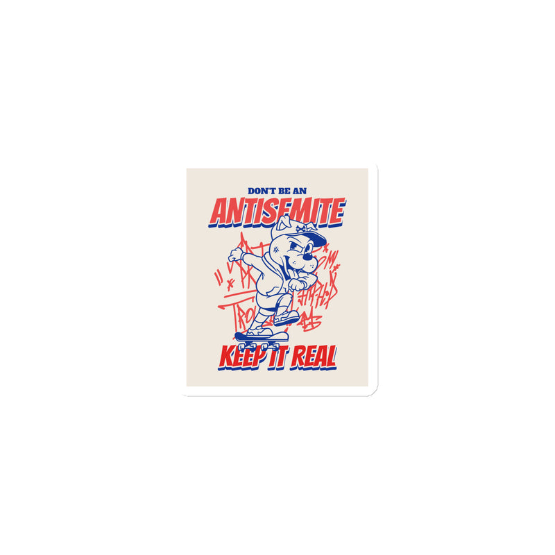 Streetart Graffiti Cartoon | Antisemitism | Die-Cut Magnet