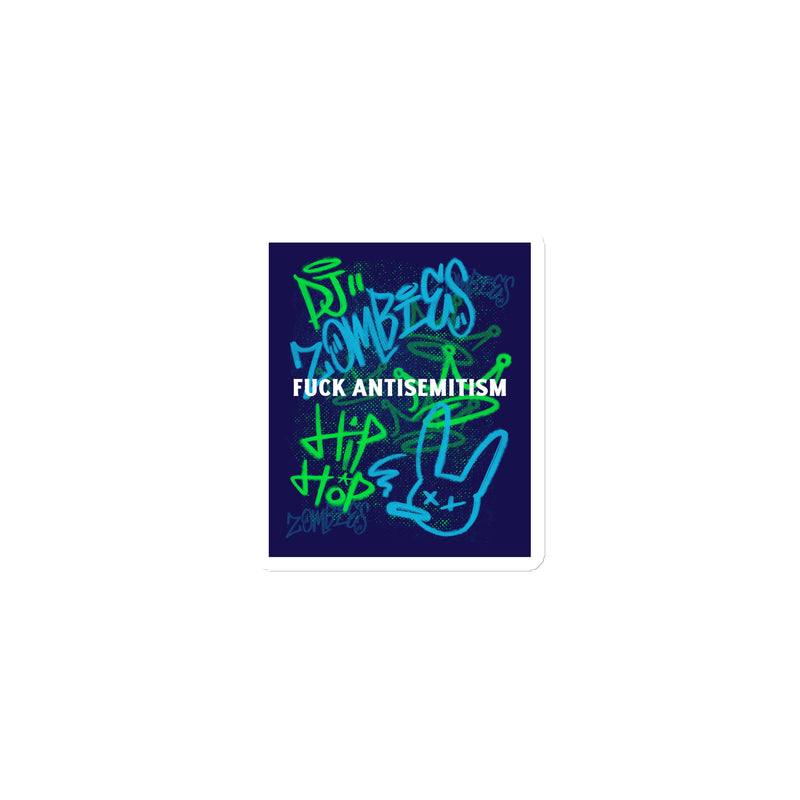 Fuck Antisemitism Graffiti | Die-Cut Magnet