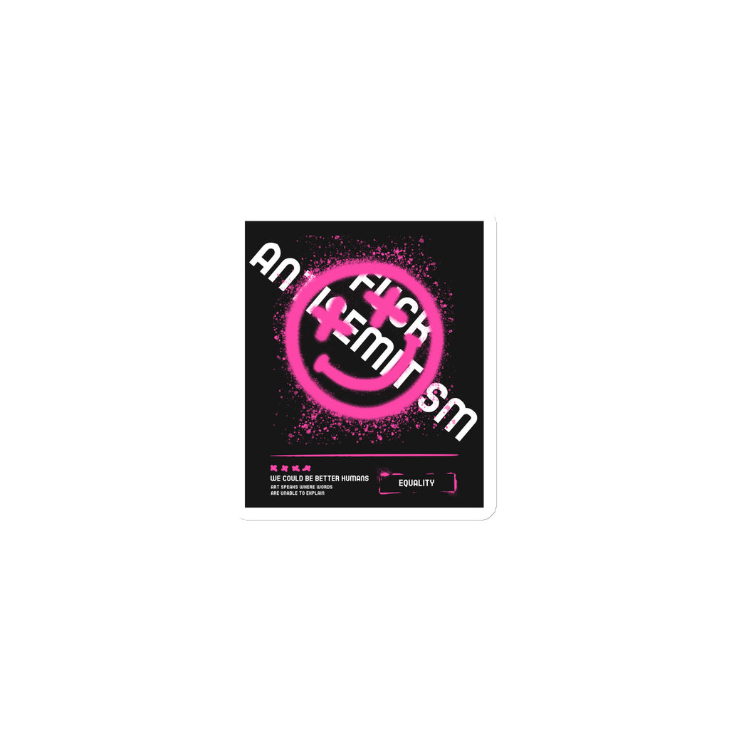 Fuck Antisemitism Graffiti | Die-Cut Magnet
