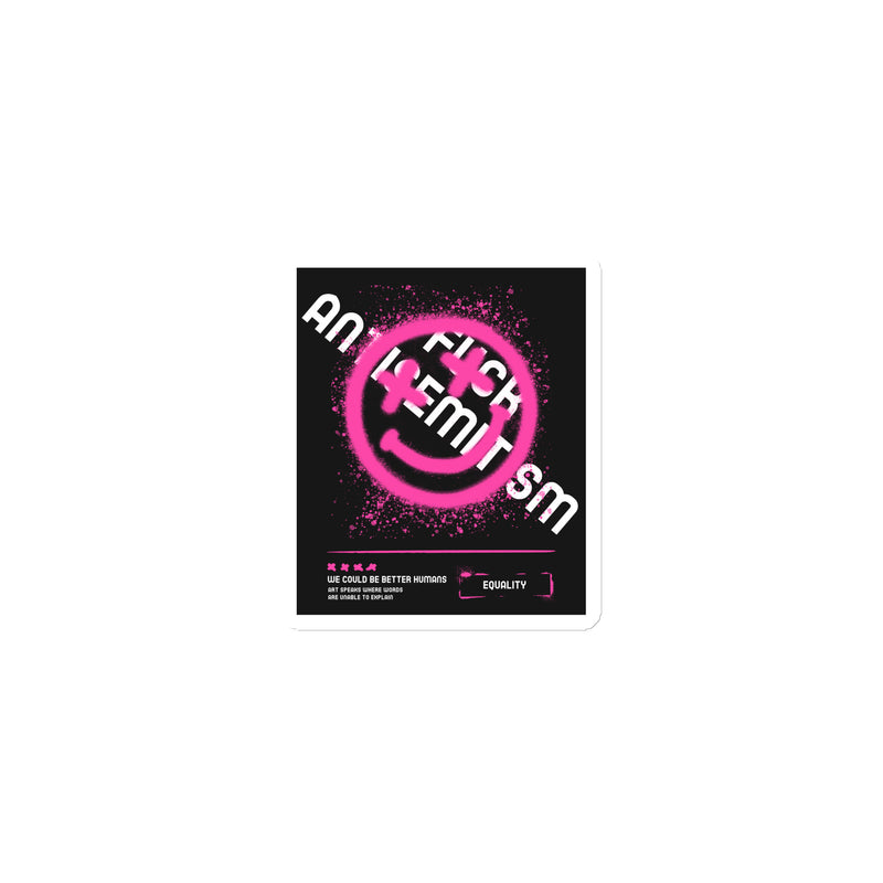 Fuck Antisemitism Graffiti | Die-Cut Magnet