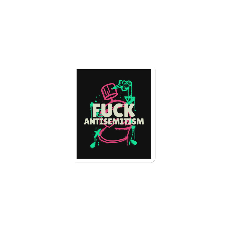 Fuck Antisemitism Graffiti | Die-Cut Magnet