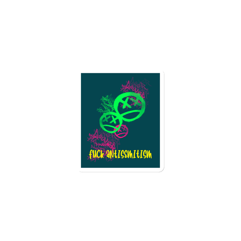 Fuck Antisemitism Graffiti | Die-Cut Magnet