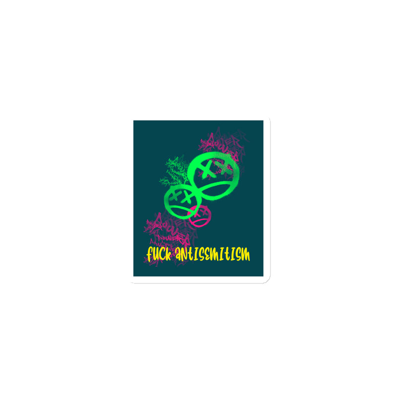 Fuck Antisemitism Graffiti | Die-Cut Magnet