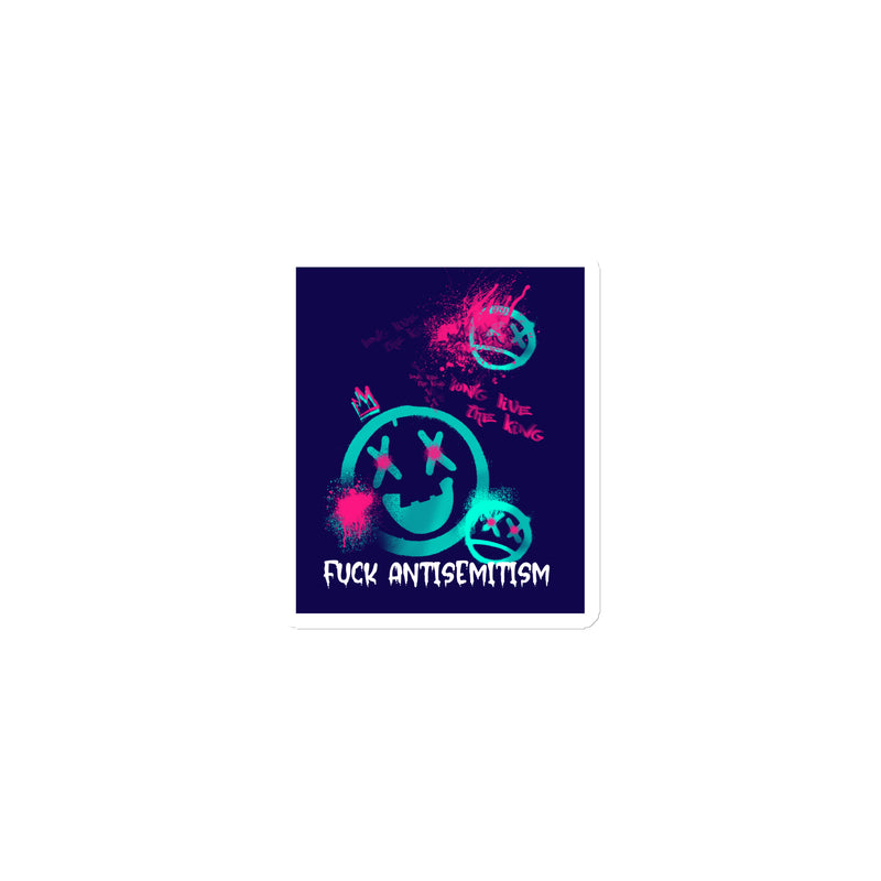 Fuck Antisemitism Graffiti | Die-Cut Magnet