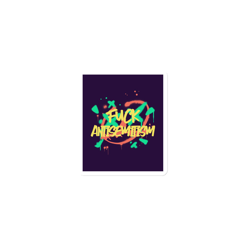 Fuck Antisemitism Graffiti | Die-Cut Magnet