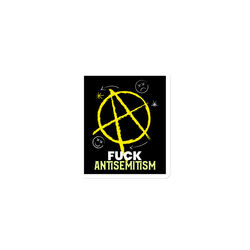 Fuck Antisemitism Graffiti | Die-Cut Magnet