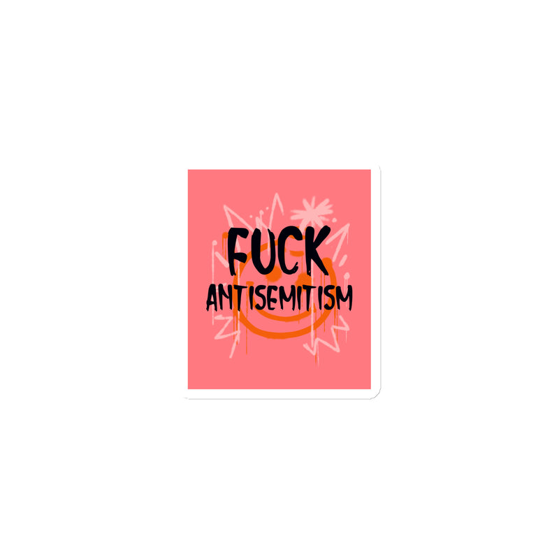 Fuck Antisemitism Graffiti | Die-Cut Magnet