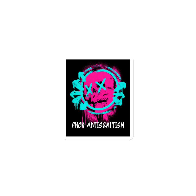 Fuck Antisemitism Graffiti | Die-Cut Magnet