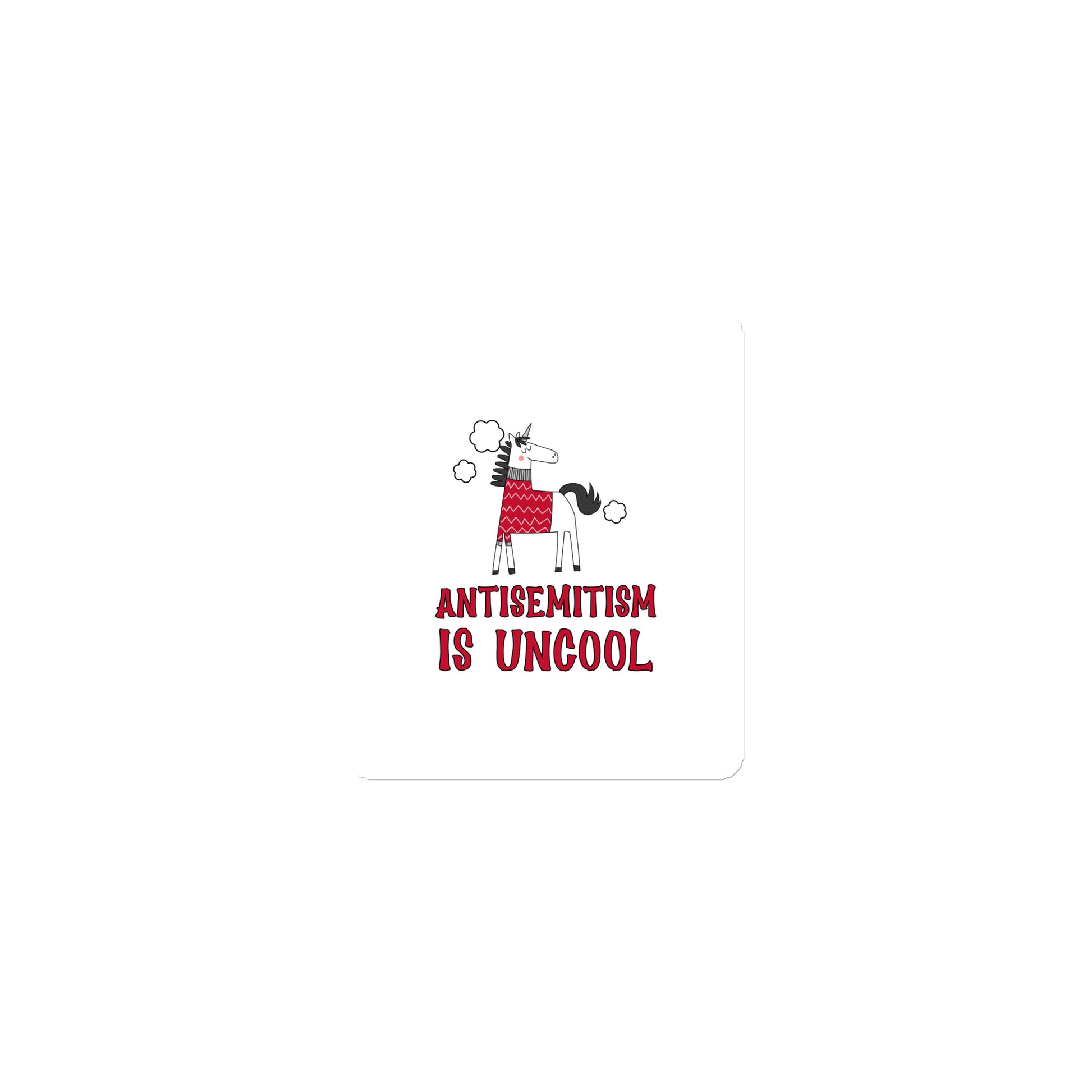 Unicorn Antisemitism Is Uncool | Die-Cut Magnet