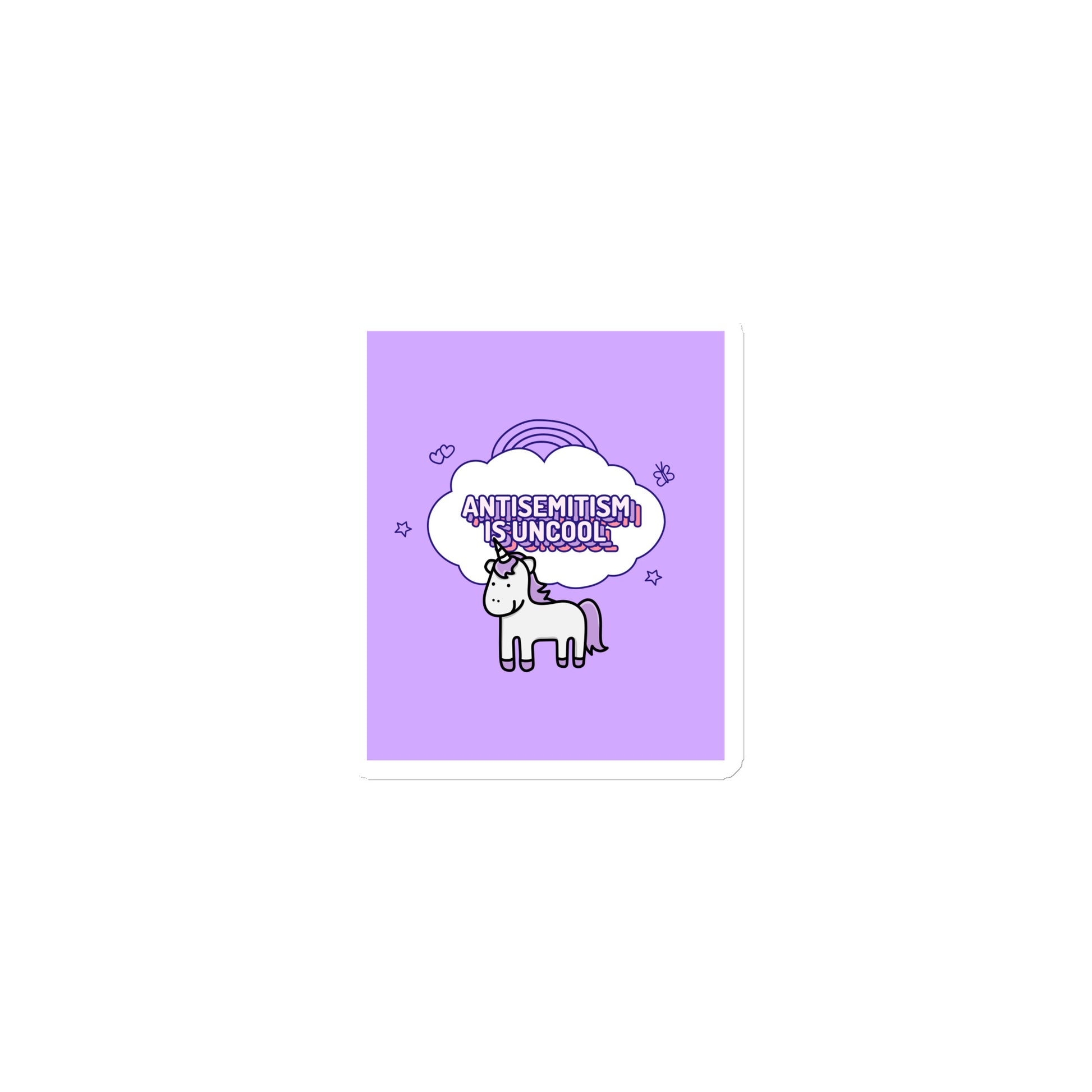 Unicorn Antisemitism Is Uncool | Die-Cut Magnet
