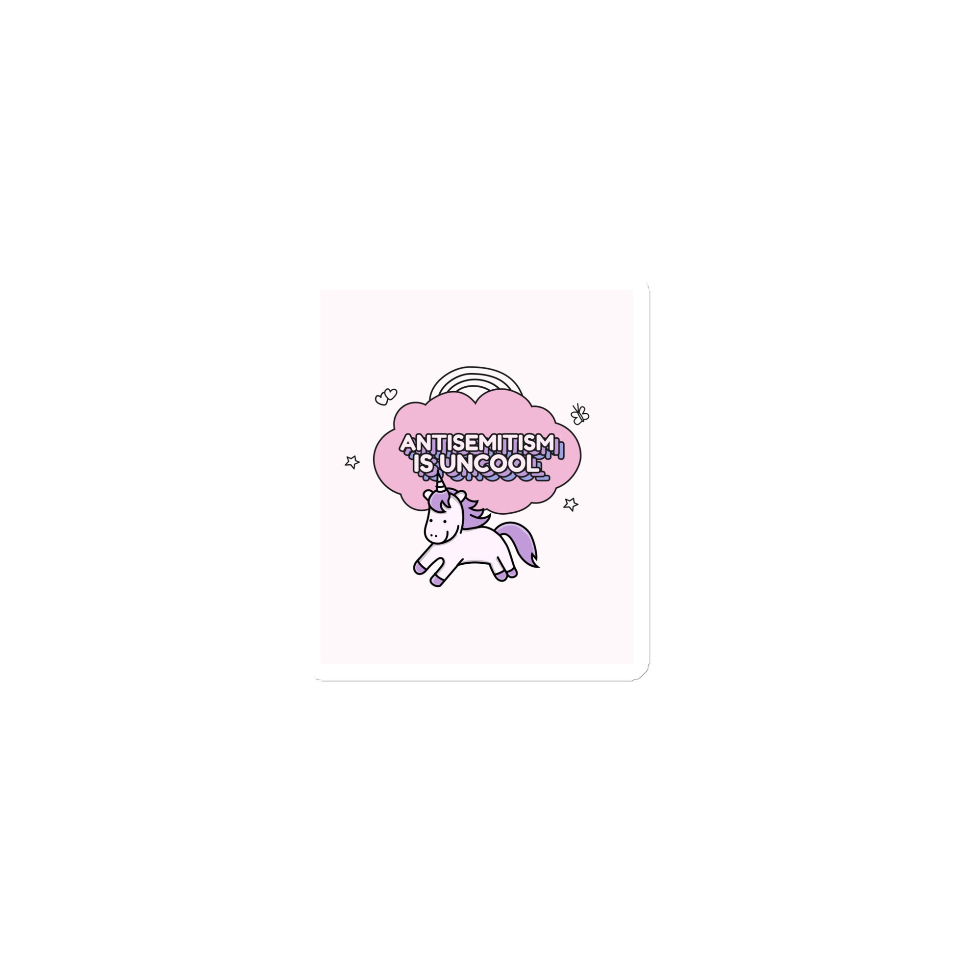 Unicorn Antisemitism Is Uncool | Die-Cut Magnet