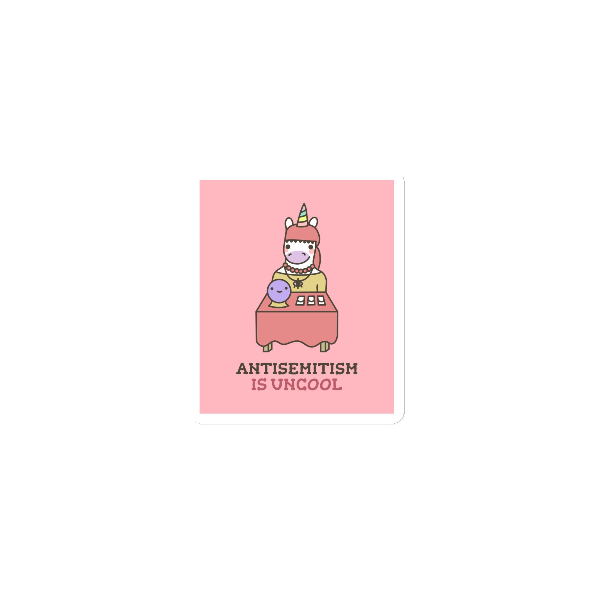 Unicorn Antisemitism Is Uncool | Die-Cut Magnet