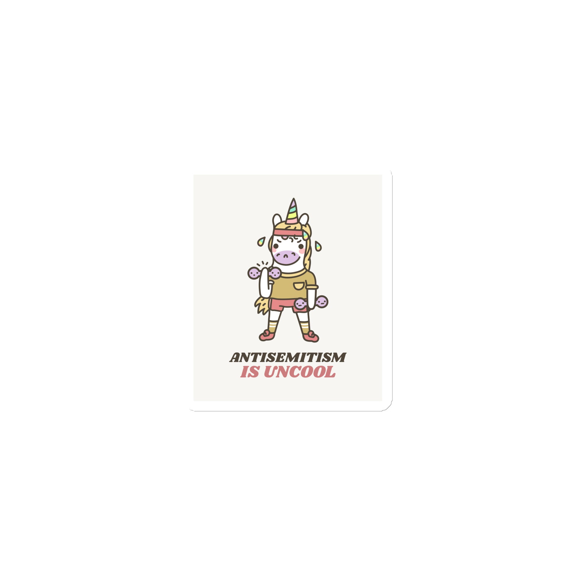 Unicorn Antisemitism Is Uncool | Die-Cut Magnet