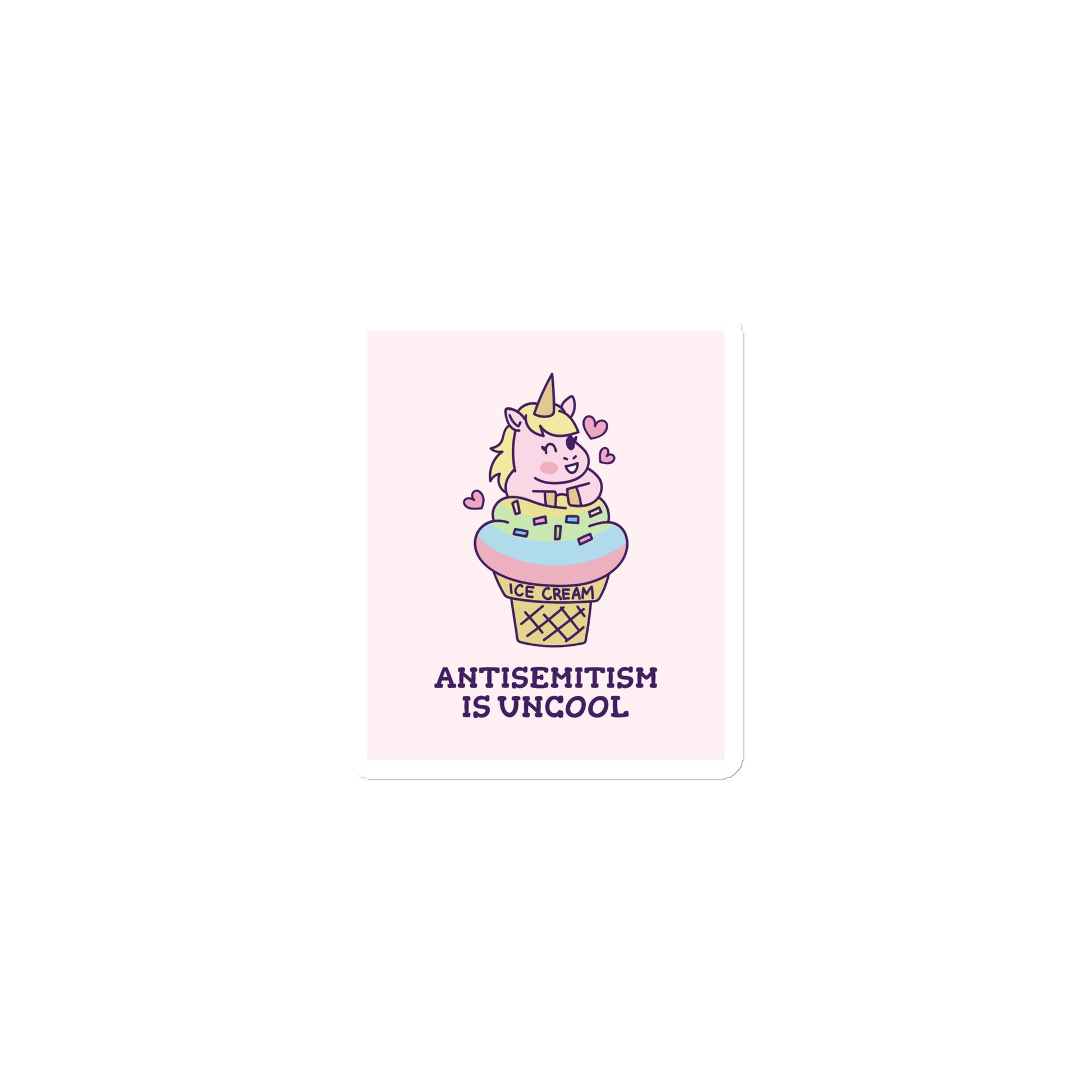 Unicorn Antisemitism Is Uncool | Die-Cut Magnet