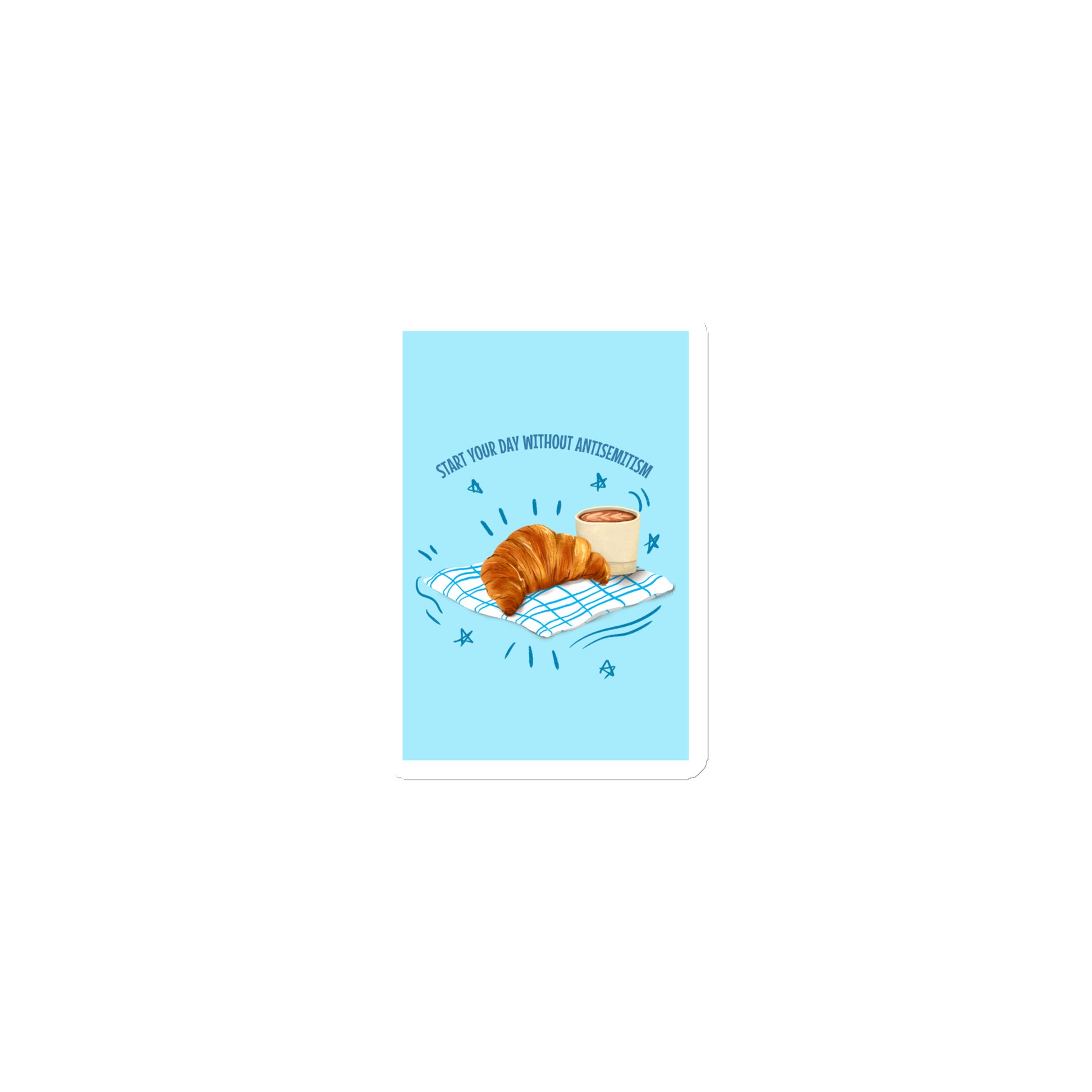 Mealtime Without Antisemitism | Die-Cut Magnet