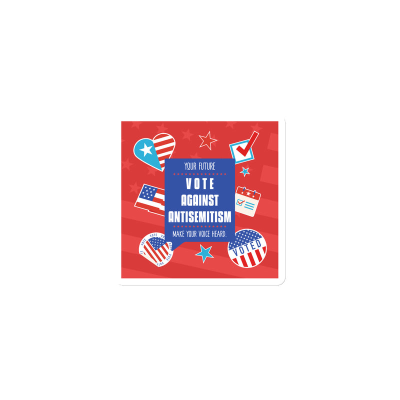 Vote Against Antisemitism | Die-Cut Magnet