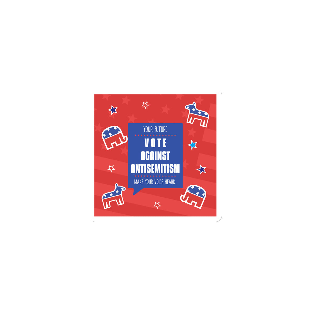 Vote Against Antisemitism | Die-Cut Magnet