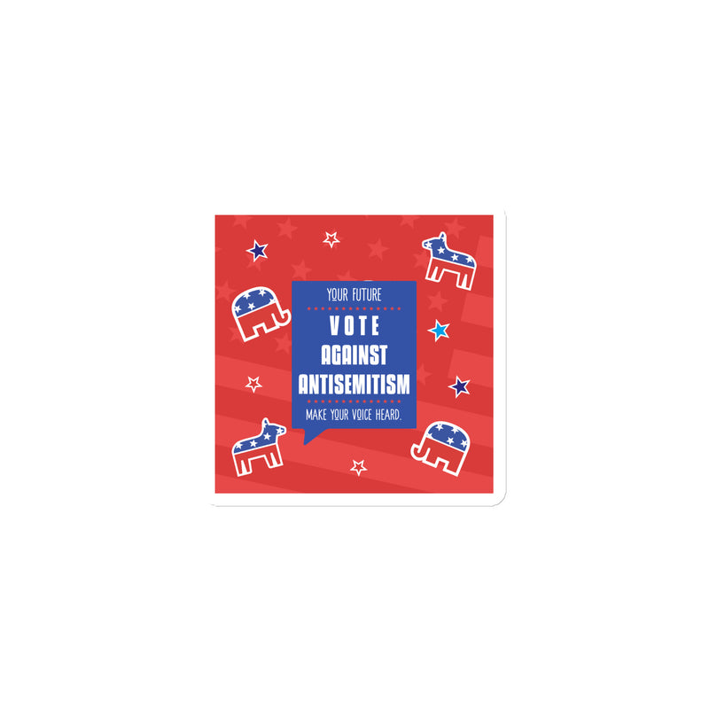 Vote Against Antisemitism | Die-Cut Magnet