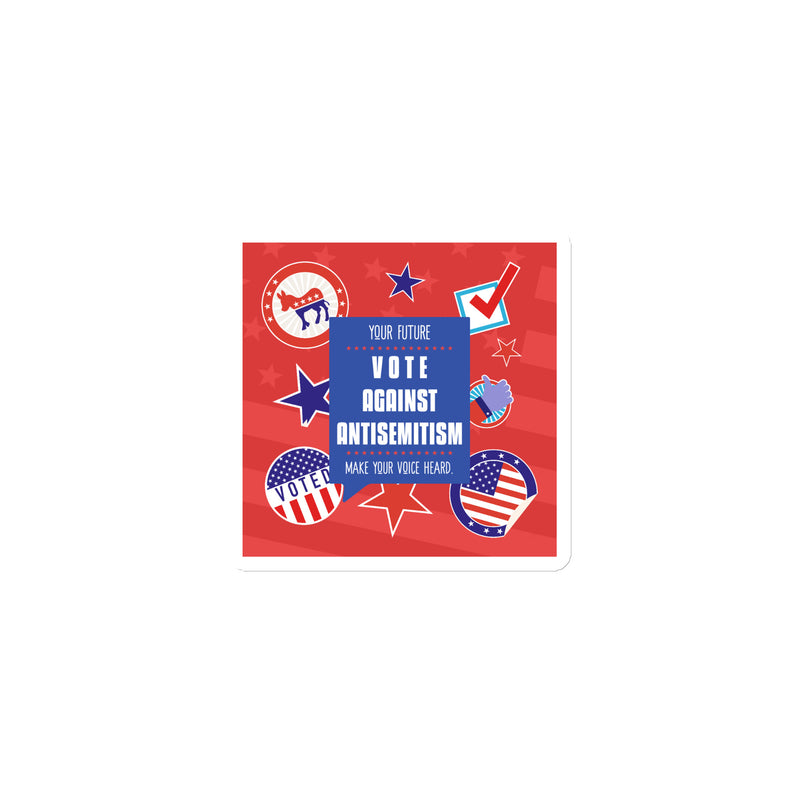 Vote Against Antisemitism | Die-Cut Magnet