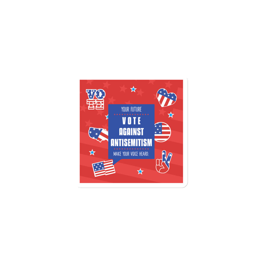 Vote Against Antisemitism | Die-Cut Magnet