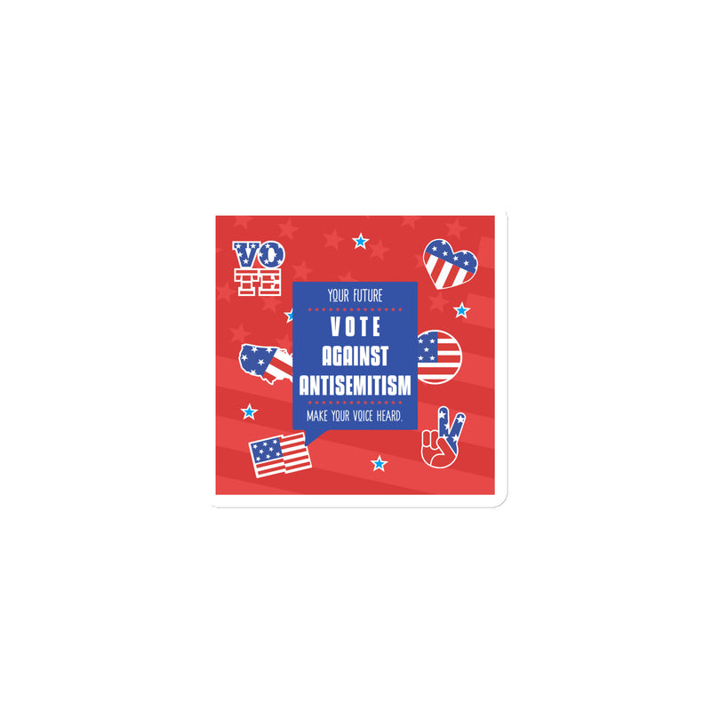 Vote Against Antisemitism | Die-Cut Magnet