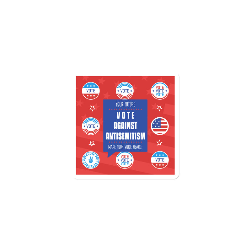 Vote Against Antisemitism | Die-Cut Magnet