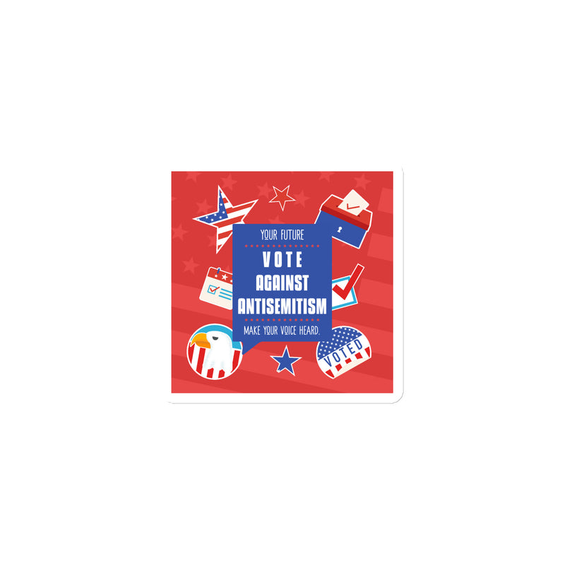 Vote Against Antisemitism | Die-Cut Magnet