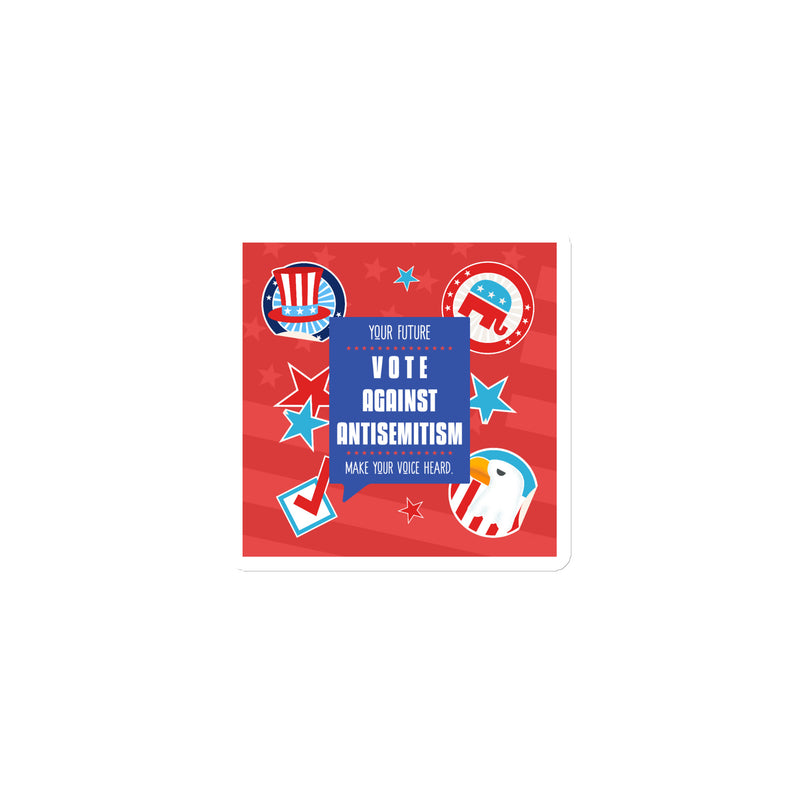 Vote Against Antisemitism | Die-Cut Magnet