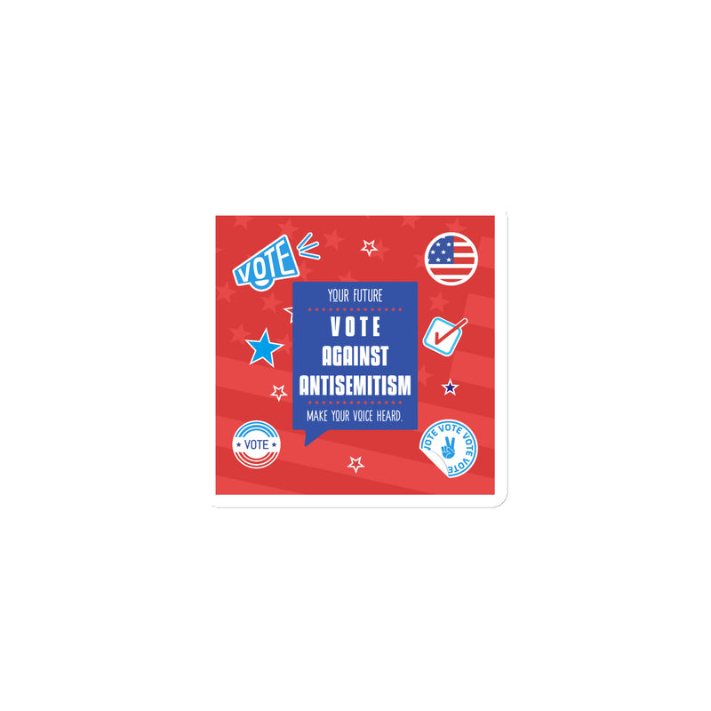 Vote Against Antisemitism | Die-Cut Magnet
