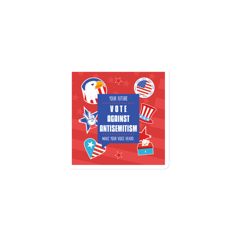 Vote Against Antisemitism | Die-Cut Magnet